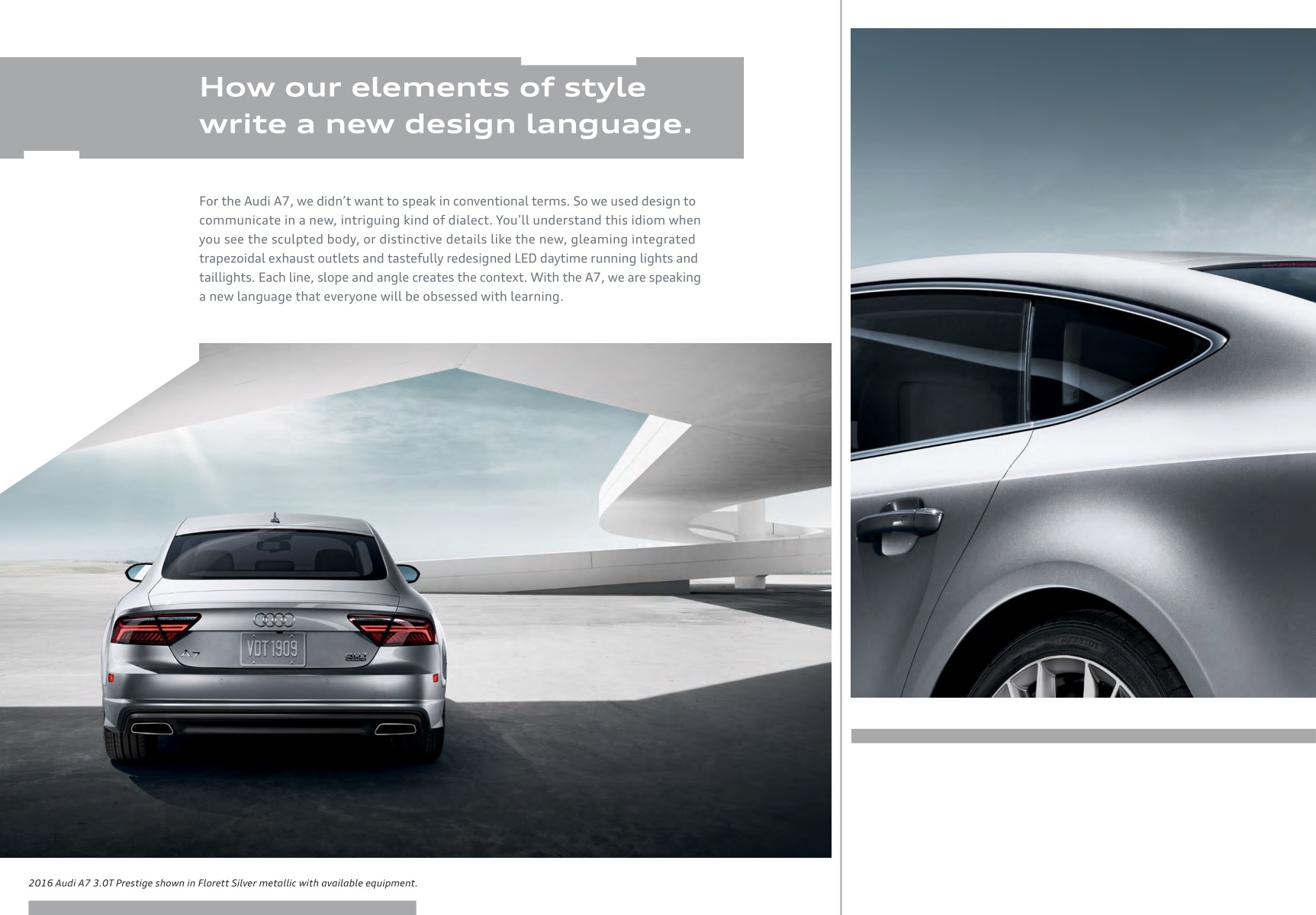 2016 Audi A7 Brochure Page 60